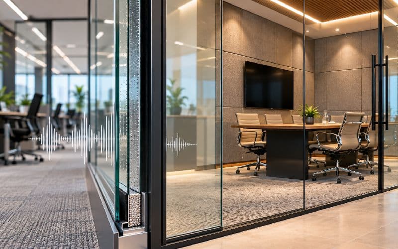 Acoustic and Double Glazed Glass Partition