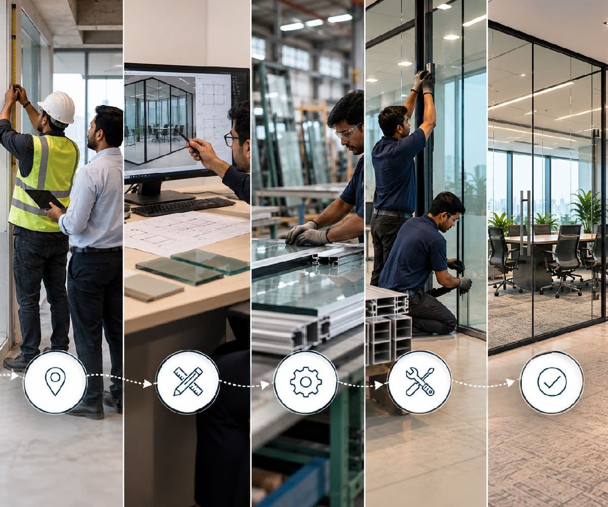 Glass Partition Installation Process