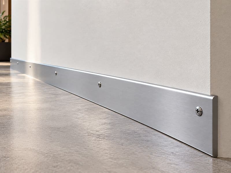Aluminium Screw-On Skirting Profile